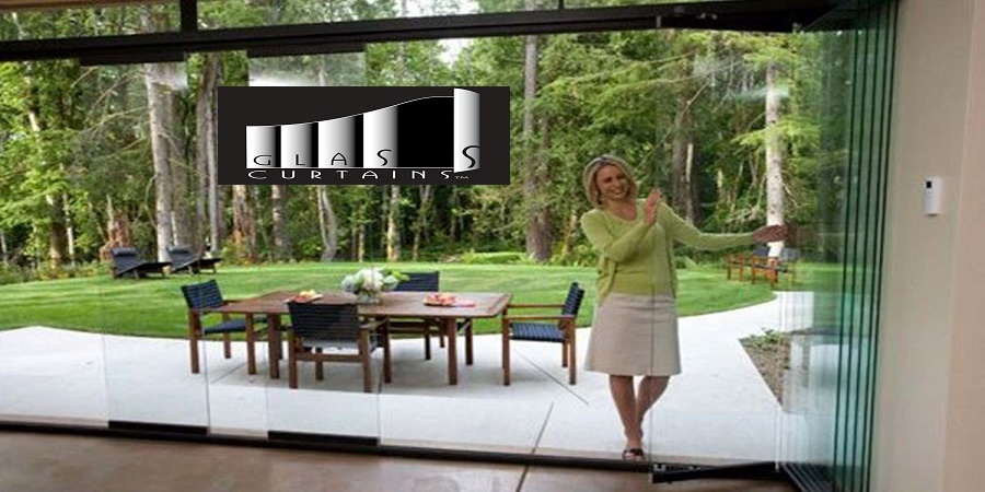 Frameless glass sliding folding system Thailand Good